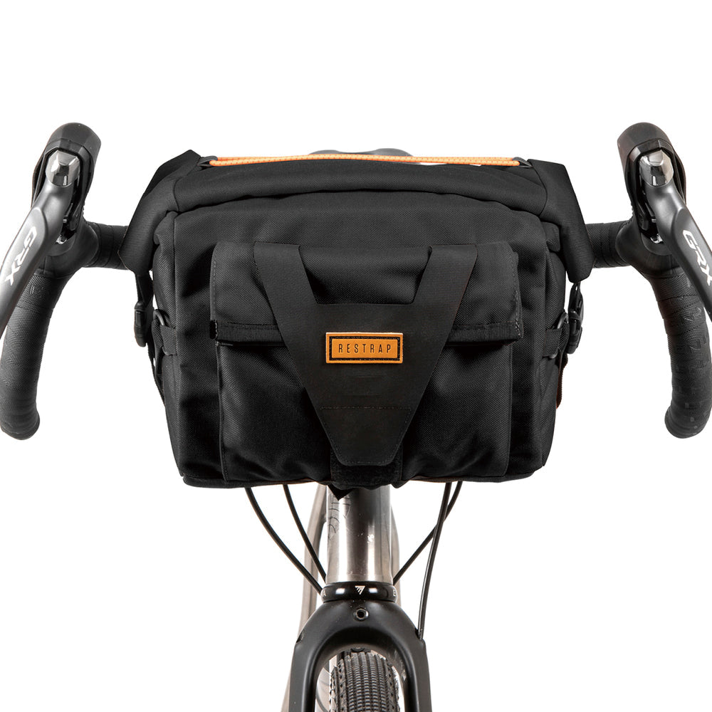 RESTRAP BAR BAG 14L ハンドルバーバッグ Restrap Bar Bag - 14L - black/orange | BIKE24